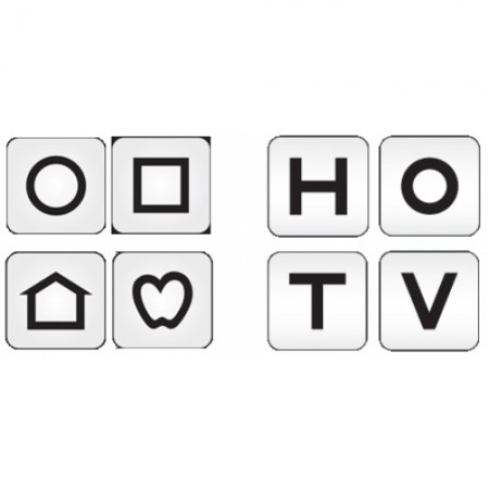 Combination LEA Symbol and HOTV Flash Cards 